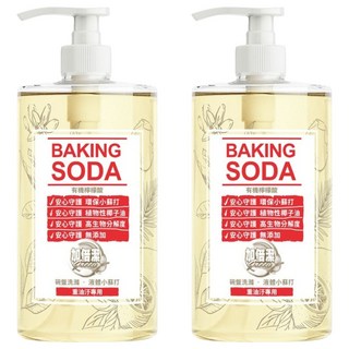 加倍潔 碗盤洗滌液體小蘇打 重油汙專用, 1kg, 2瓶