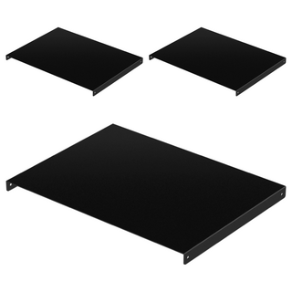 KI WISH 居家生活 平面置物板 46cm 鐵架配件 台灣製造, 黑色, 3個