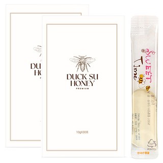 DUCK SU HONEY 洋槐飼養蜂蜜棒, 60個, 10g