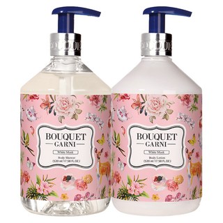 BOUQUET GARNI 香氛身體沐浴乳+乳液 含乳木果油 維他命原B5 持久的優雅香氣, 1組