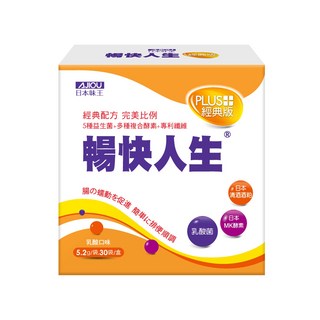 AJIOU 日本味王 暢快人生經典版 乳酸口味, 30包, 5.2g, 1盒