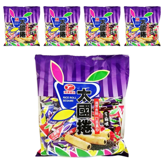 鴻津 太國捲 芝麻味, 350g, 5袋