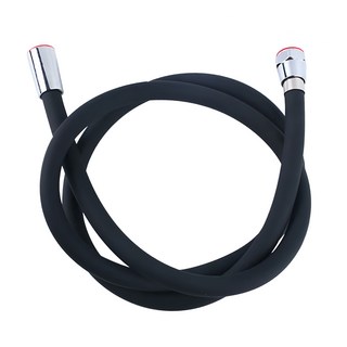 bebehome 加厚防爆矽膠蓮蓬頭軟管 四分通用, 1.5m, 黑色