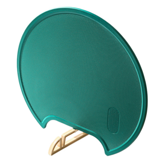 JOSIC 可站立雙面砧板 防溢水圈 防滑網格工藝 全新PE材料製成, 綠色, 1個