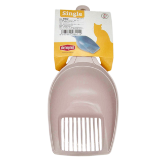 stefanplast 樂透貓砂鏟 PP材質, 粉, 1支