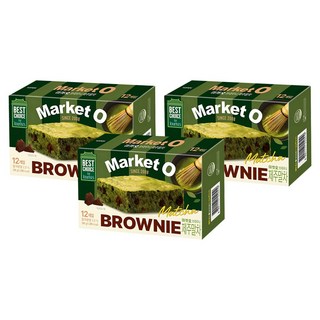 마켓오 브라우니 제주말차, 240g, 3개