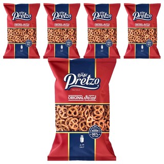 Pretzo 不囉嗦經典鹽味蝴蝶餅 烘烤非油炸 獨立包裝方便攜帶, 125g, 5包