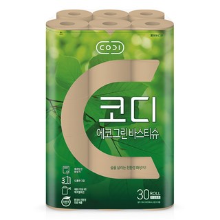 코디 3겹 에코그린 바스 롤 티슈