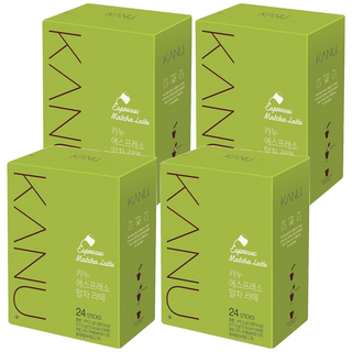 KANU 抹茶拿鐵咖啡, 17.3g, 24條, 4盒