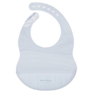 Sweet Lil' Monster 怪獸寶貝 矽膠防水圍兜 100%食用矽膠 3個月以上嬰幼兒適用, 大理石, 1入, 1件