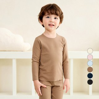 유니프랜드 아동용 심리스 웜기모 9부 보온 내의 상하의 세트