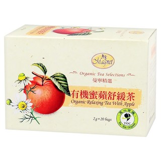 Magnet 曼寧 有機蜜蘋舒緩茶 有機花草茶, 2g, 20包, 1盒