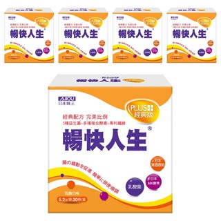 AJIOU 日本味王 暢快人生經典版 乳酸口味, 30包, 5.2g, 5盒