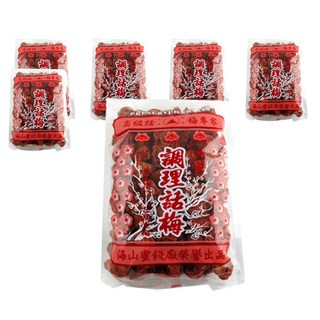 海山 本中紅 調理話梅, 高級話梅專家，生津止渴, 500g, 6包