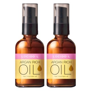 LUCIDO-L 樂絲朵 摩洛哥護髮精華油 超高壓處理 細軟髮適用 添加摩洛哥堅果油成分, 60ml, 2件