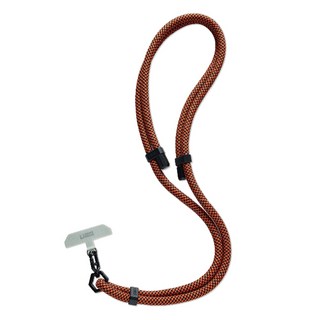 UAG 簡約編織可調式背帶掛繩 10mm, 黑色/橘色, 1條
