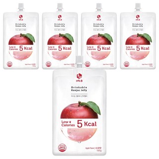 Jelly.B 低卡蒟蒻果凍 蘋果味, 150g, 5包