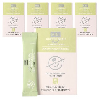 The Coffee Bean 低咖啡因美式原豆咖啡棒, 10入, 5個, 0.9g