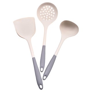 耐高溫廚具3件組 295g, 鍋鏟 + 湯勺 + 漏勺, 混和顏色, 1組, 鍋鏟 + 湯勺 + 漏勺, 1組, 混和顏色