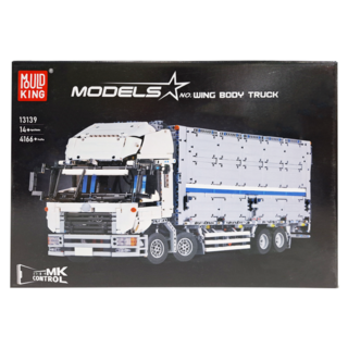 MOULD KING 宇星模王 Wing Body Truck 荒卡貨櫃車 13139 4166+件, 白色, 不適用, 1盒