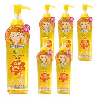 柔蝶 深層卸妝油, 清爽不油膩 洗淨更保濕 天然保濕植物油配方 200ml, 6瓶