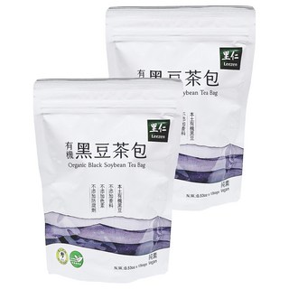 里仁 有機黑豆茶包, 10包, 2袋, 15g