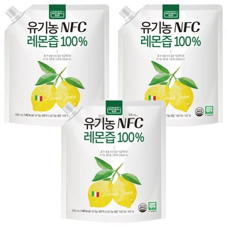 NATURAL BOX NFC檸檬原汁, 3個, 500ml