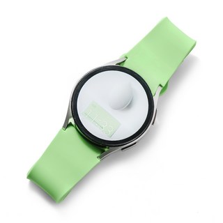 NUART Galaxy Watch 相容錶帶 單扣矽膠錶帶 20mm, 1個, 淺綠色