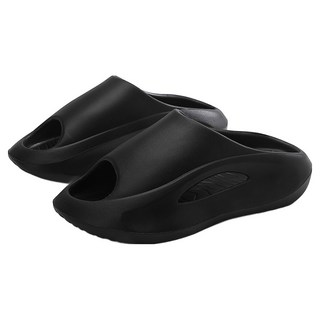 bebehome 舒適厚底時尚外出拖鞋, 38~39, 黑色