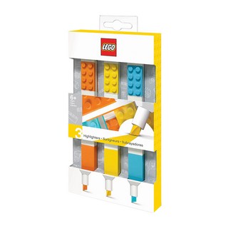 LEGO 樂高 積木螢光筆, 3色, 3支