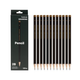 투코비 드로잉 연필 12P, 2B, 1개