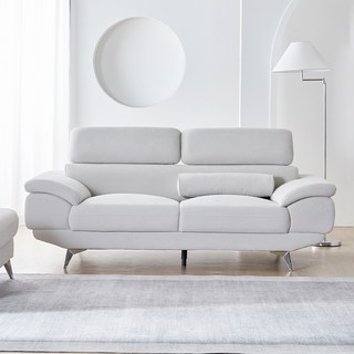 웰퍼니쳐 몬스터 프리미엄 타이보 아쿠아텍스 3인 소파 + 쿠션1P 방문설치, 라이트그레이