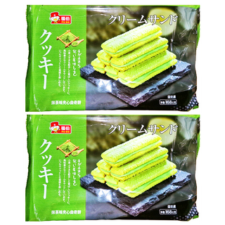 福伯 抹茶味夾心曲奇餅, 168g, 2包
