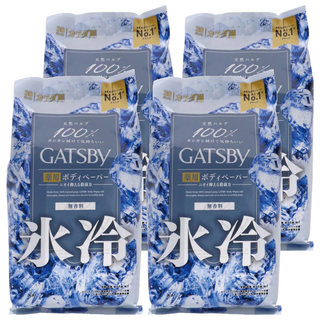 GATSBy 日本原裝進口 涼感身體濕紙巾 冰涼無香, 4個, 45g, 30張