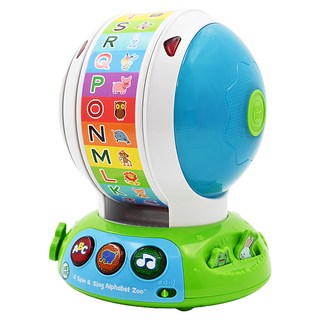 Leap Frog 跳跳蛙 旋轉動物字母ABC 認識英文及動物 三種遊戲模式 豐富聲光效果 刺激孩子反應與敏銳度, 1個, 多色