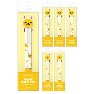 KAKAO FRIENDS 角色造型4色原子筆, Muzi, 6支