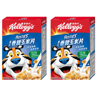 家樂氏 Kellogg's FROSTIES 東尼香甜玉米片 - 低脂, 高纖, 5種維生素, 無香料與色素, 健康早餐好選擇, 175g, 2盒