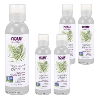 NOW Foods 純草本甘油保濕油, 118ml, 5瓶