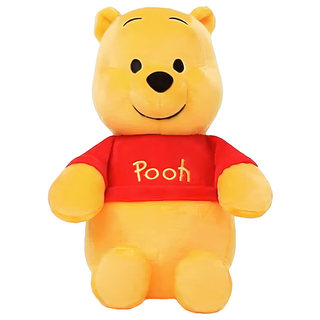 Winnie the Pooh Disney 絨毛系列 維尼坐姿玩偶, 小熊維尼 黃色, 1個