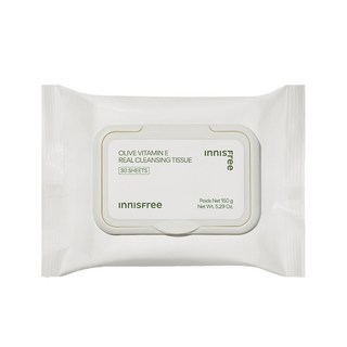 INNISFREE 台灣公司貨 橄欖維他命E卸妝棉, 30張, 1包