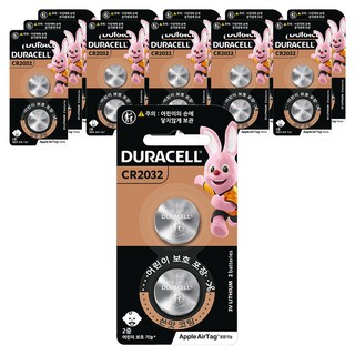 듀라셀 쓴맛코팅 리튬 코인 건전지 CR2032, 2개입, 12개