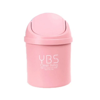 YBS 桌面小垃圾桶 3入 PP材質, 11 x 20cm, 粉色, 1組