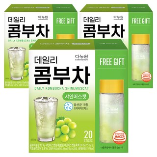 Danongwon 每日康普茶 麝香葡萄風味, 20入, 3個