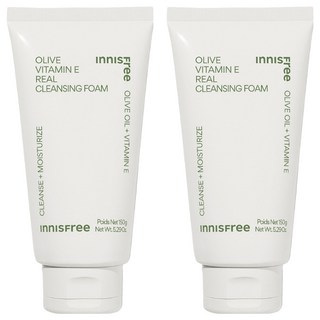 INNISFREE 台灣公司貨 橄欖維他命E潔面乳, 150g, 2條
