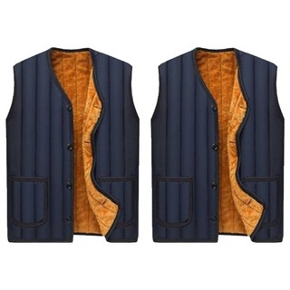 VEGA 男女通用保暖輕量鋪棉背心 2件組