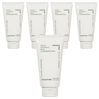 INNISFREE 台灣公司貨 橄欖維他命E潔面乳, 150g, 5條