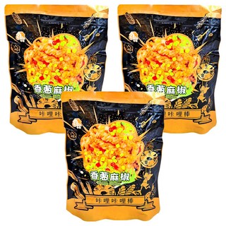 CACHA 卡恰 卡哩卡哩棒-香蔥麻椒口味, 130g, 3包