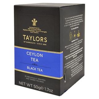 TAYLORS 泰勒茶 經典系列 特選錫蘭紅茶 50公克, 2.5g, 20包, 1盒
