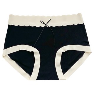 涼感無縫抗菌無痕女內褲, XS S M L 2L 尺寸, 多種顏色可選, 均碼, 黑色蝴蝶結