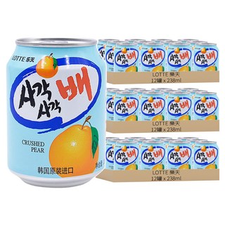LOTTE 樂天 水梨汁禮盒, 36罐, 238ml